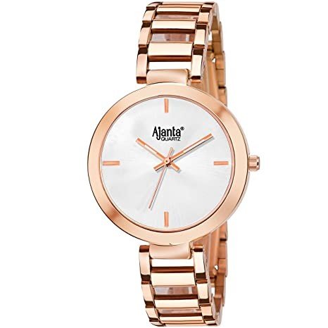 Ajanta's Stainless Steel Belt Watch for Women - AQ043MSL
