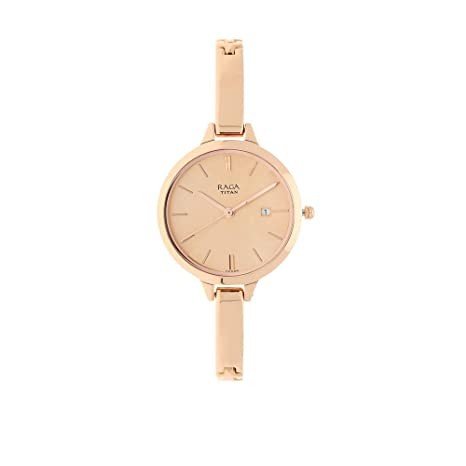 Titan Raga Viva Analog Rose Gold Dial Women's Watch-NL2578WM01/NP2578WM01